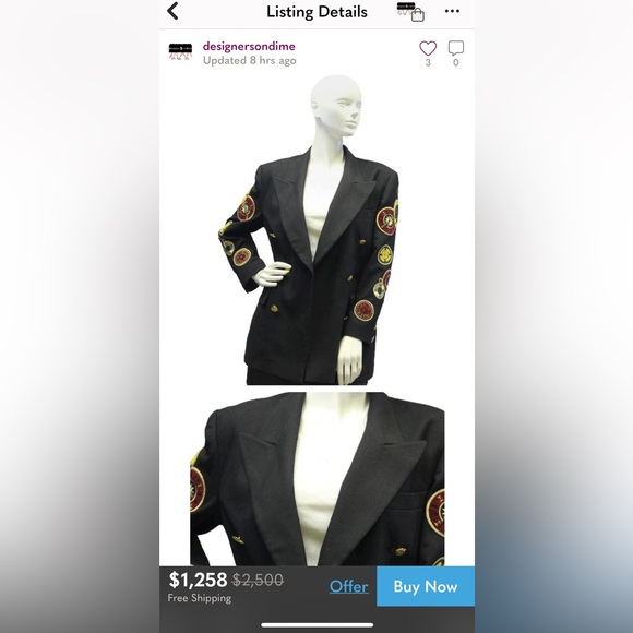 Vintage Escada Rare Collectible Clocks Blazer Jacket - Picture 12 of 15